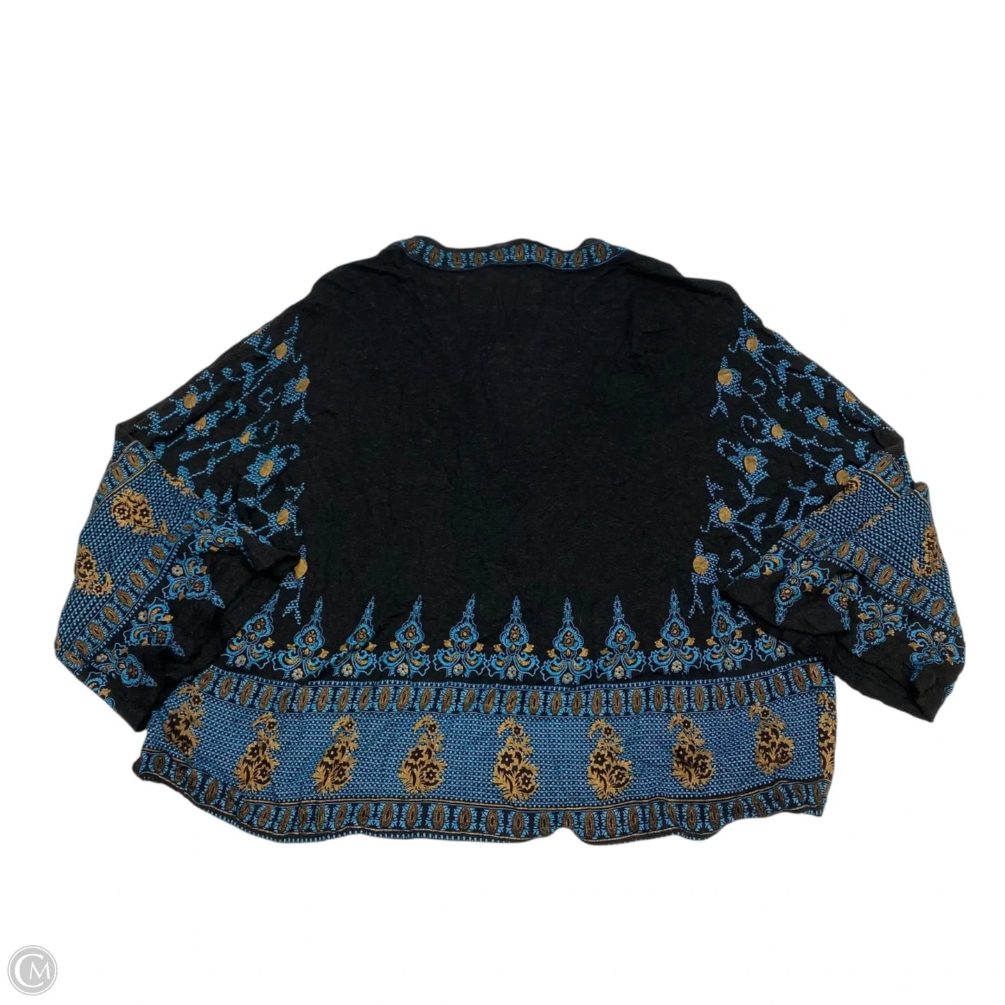 Top 3/4 Sleeve By Free People In Black, Size: Xs