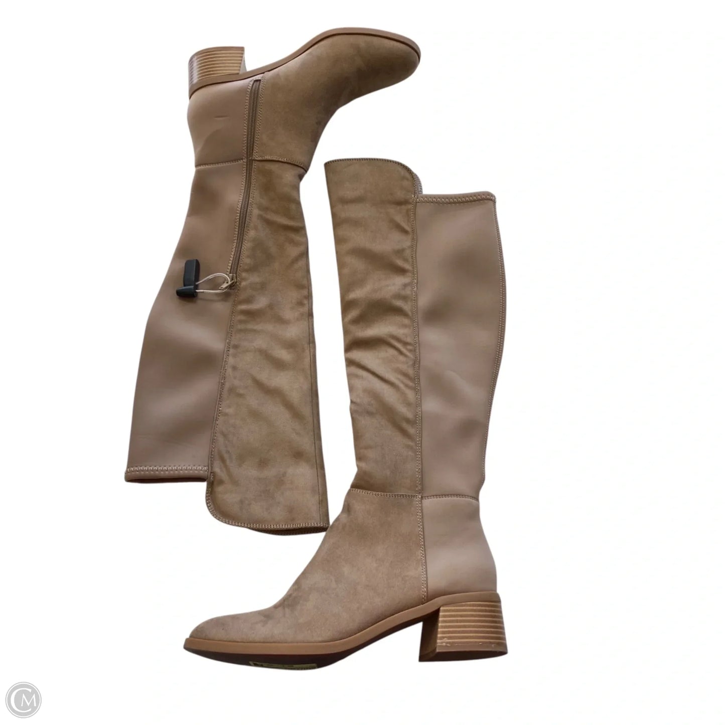 Boots Knee Flats By Crown And Ivy In Tan, Size: 9.5