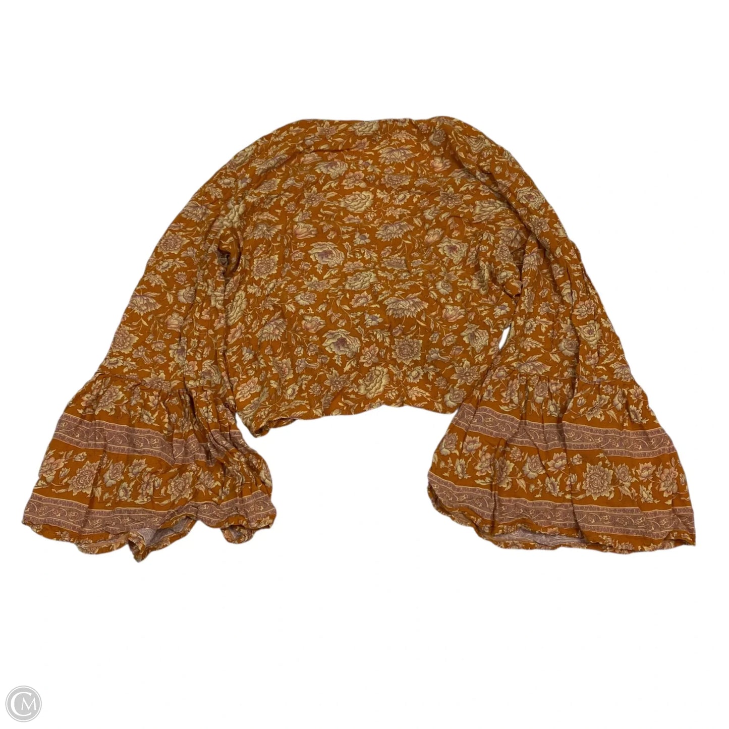 Top Long Sleeve By American Eagle In Yellow, Size: M