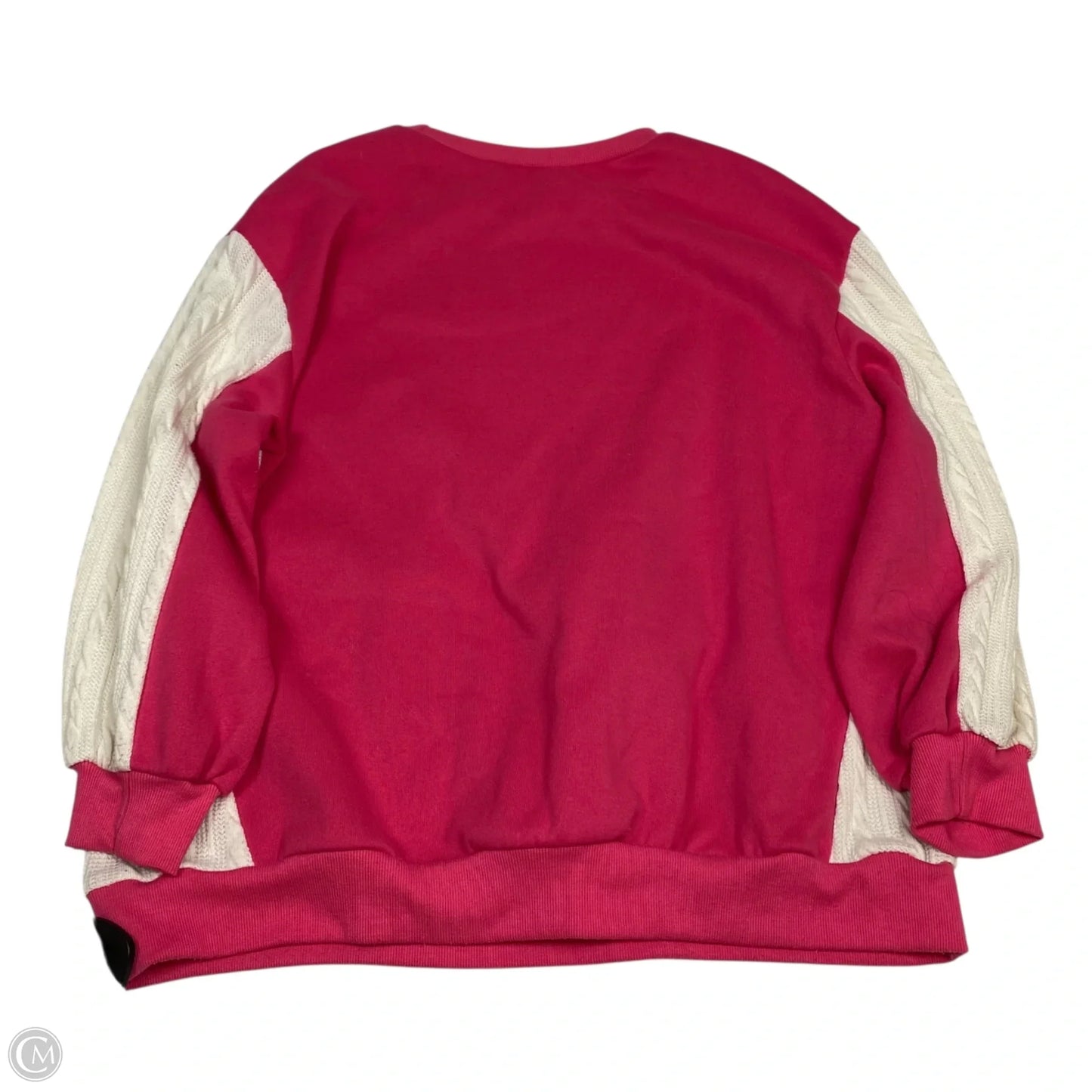 Sweatshirt Crewneck By Shein In Pink, Size: 1x