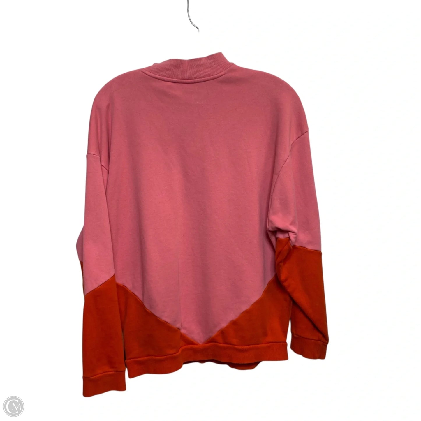 Athletic Sweatshirt Collar By Adidas In Pink, Size: S