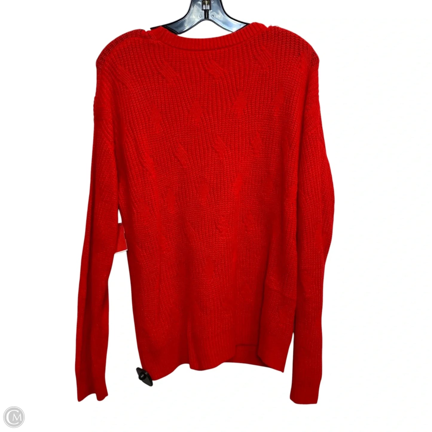 Sweater By Clothes Mentor In Red, Size: L