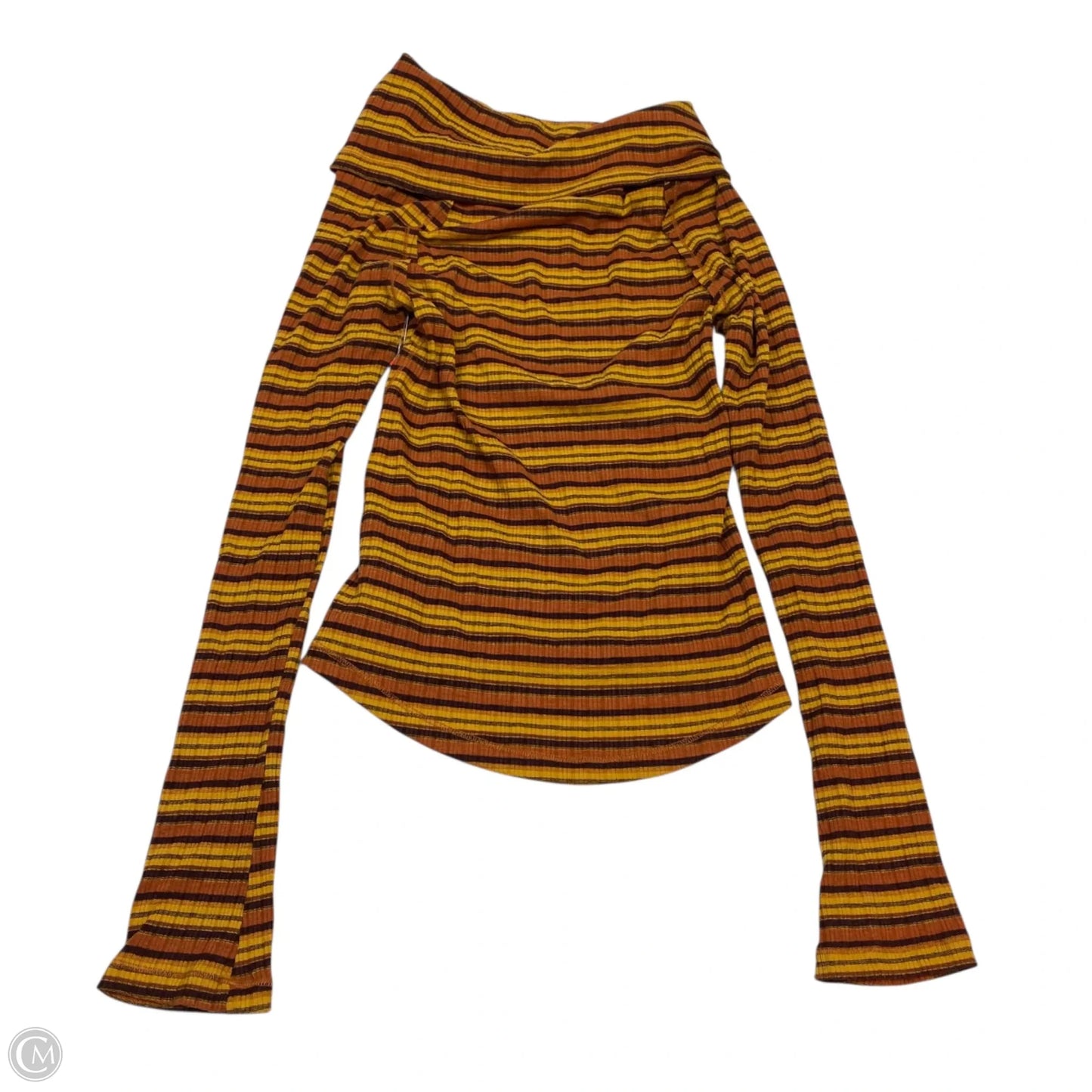 Top Long Sleeve By Free People In Orange, Size: S