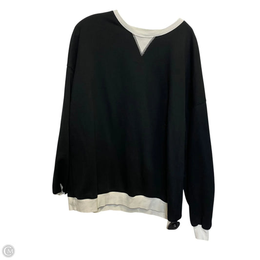 Sweatshirt Crewneck By Cmf In Black & White, Size: Xl
