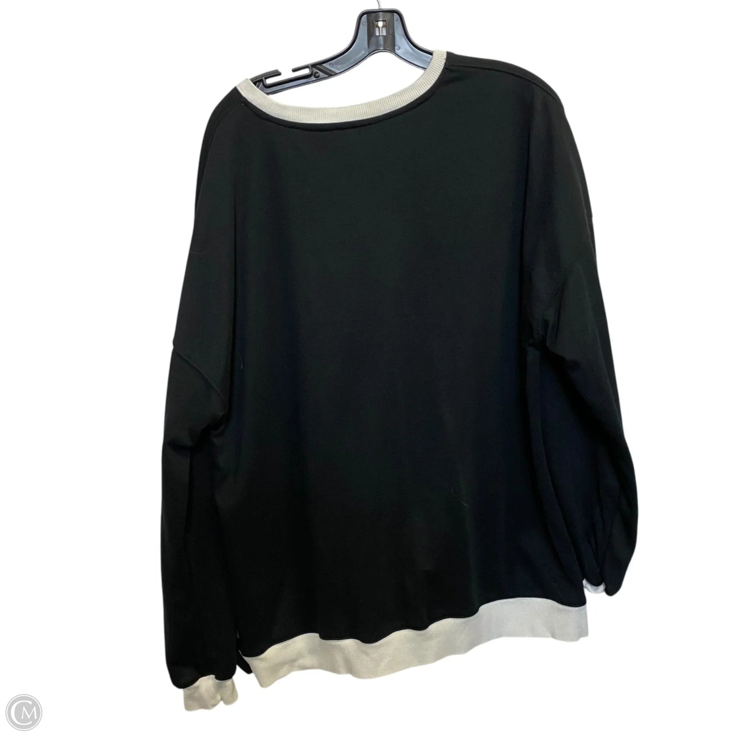 Sweatshirt Crewneck By Cmf In Black & White, Size: Xl