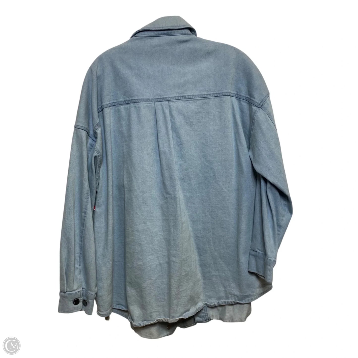 Jacket Denim By Dip In Blue Denim, Size: 1x