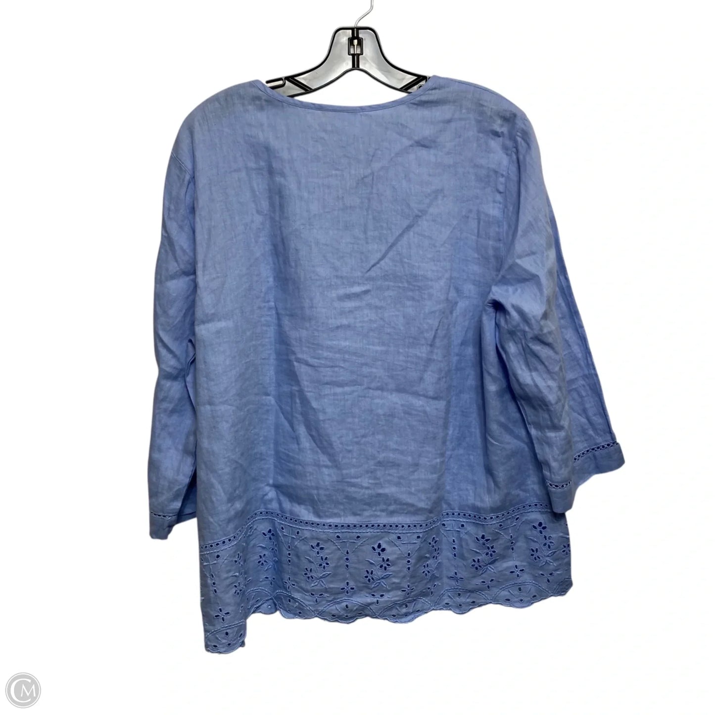 Top Long Sleeve By J. Jill In Blue, Size: L