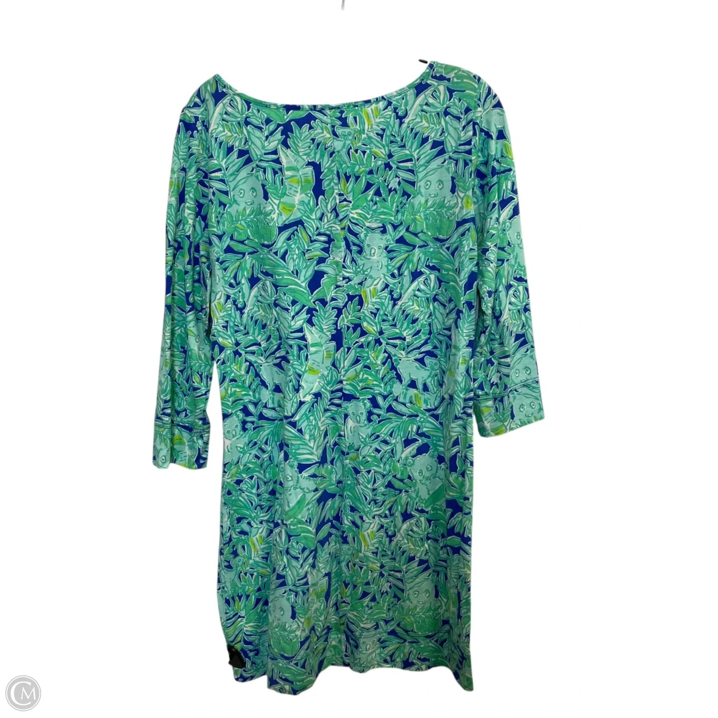 Dress Designer By Lilly Pulitzer In Blue & Green, Size: M