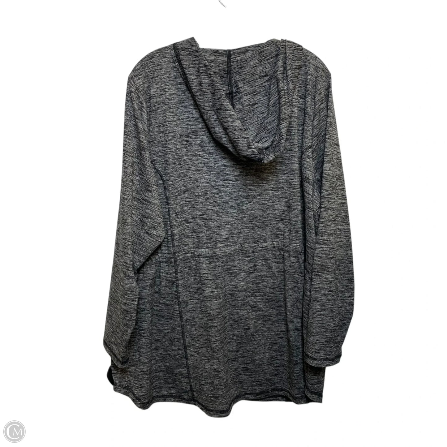 Top Long Sleeve By Livi Active In Grey, Size: 3x
