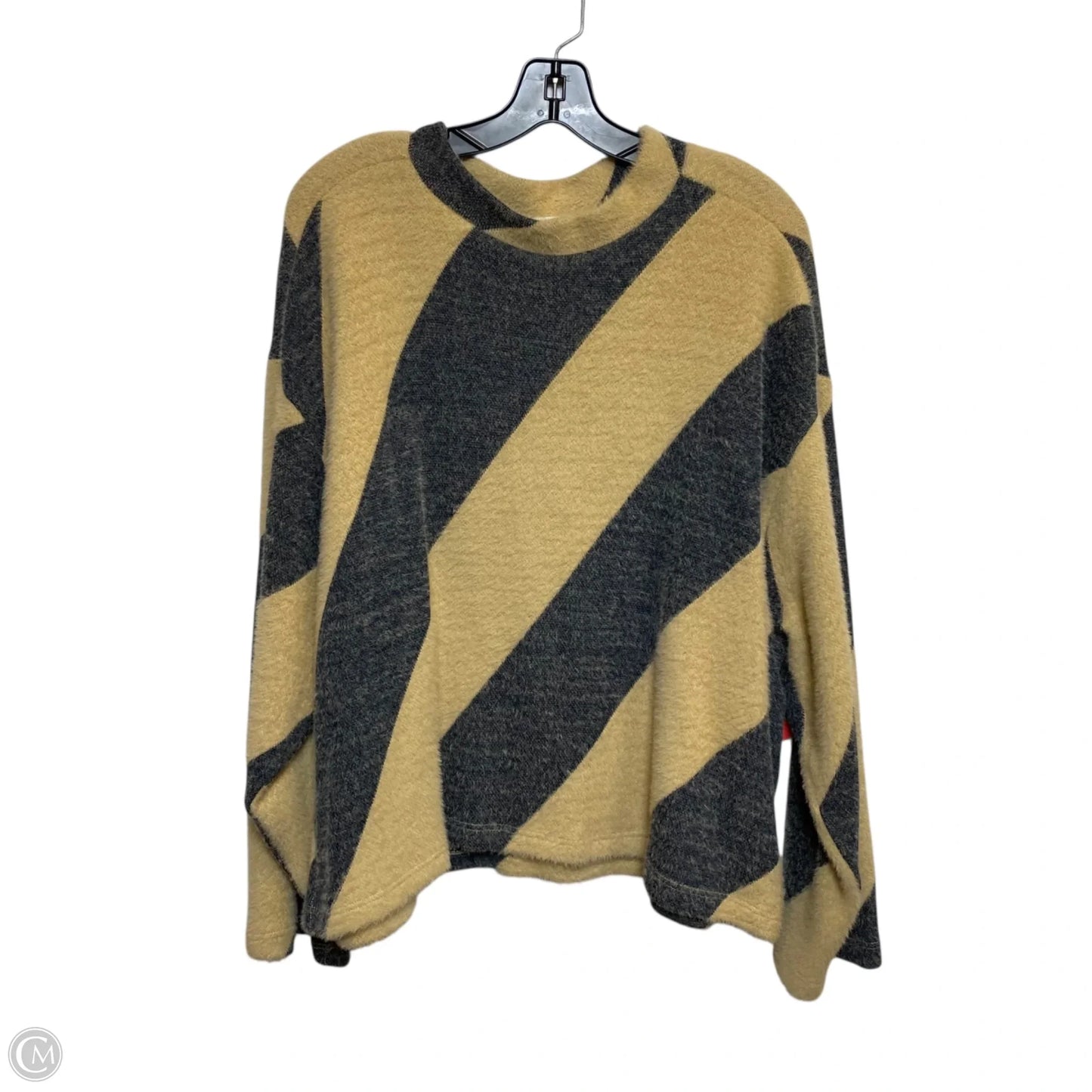 Sweater By Maeve In Black & Tan, Size: 2x