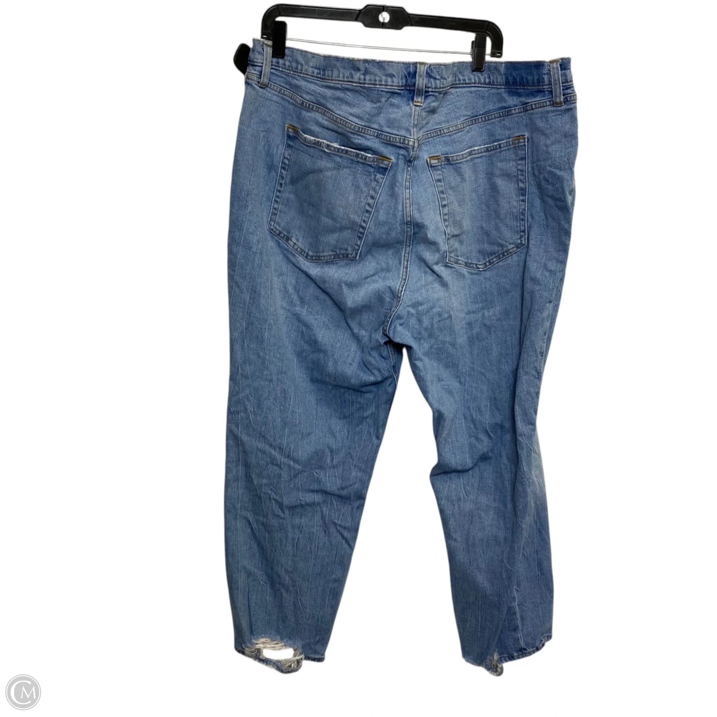 Jeans Straight By Abercrombie And Fitch In Blue Denim, Size: 22