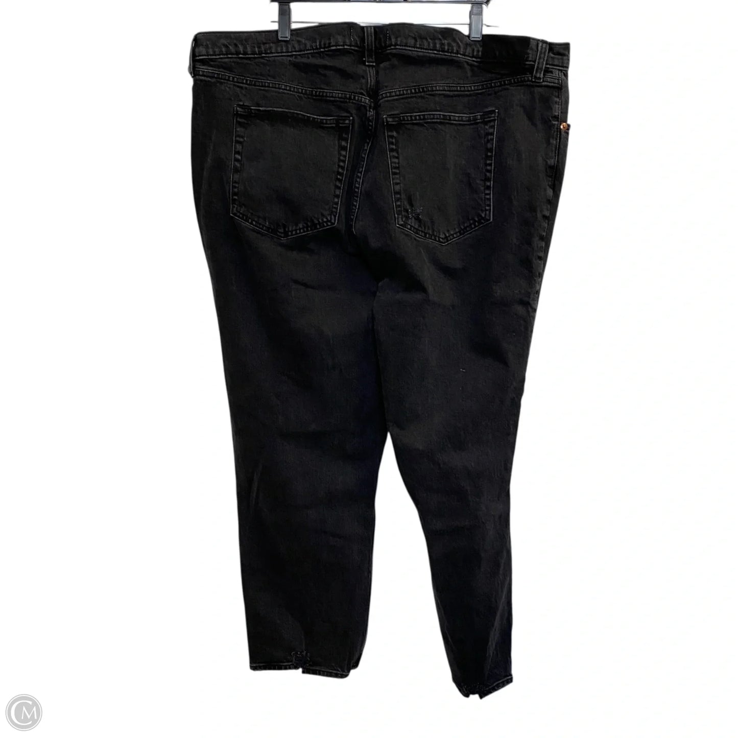 Jeans Straight By Abercrombie And Fitch In Black Denim, Size: 22