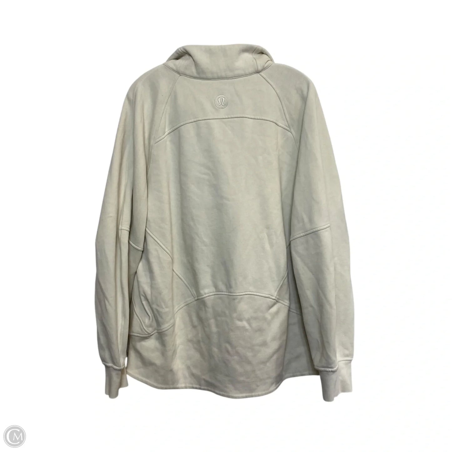 Athletic Jacket By Lululemon In Cream, Size: Xl