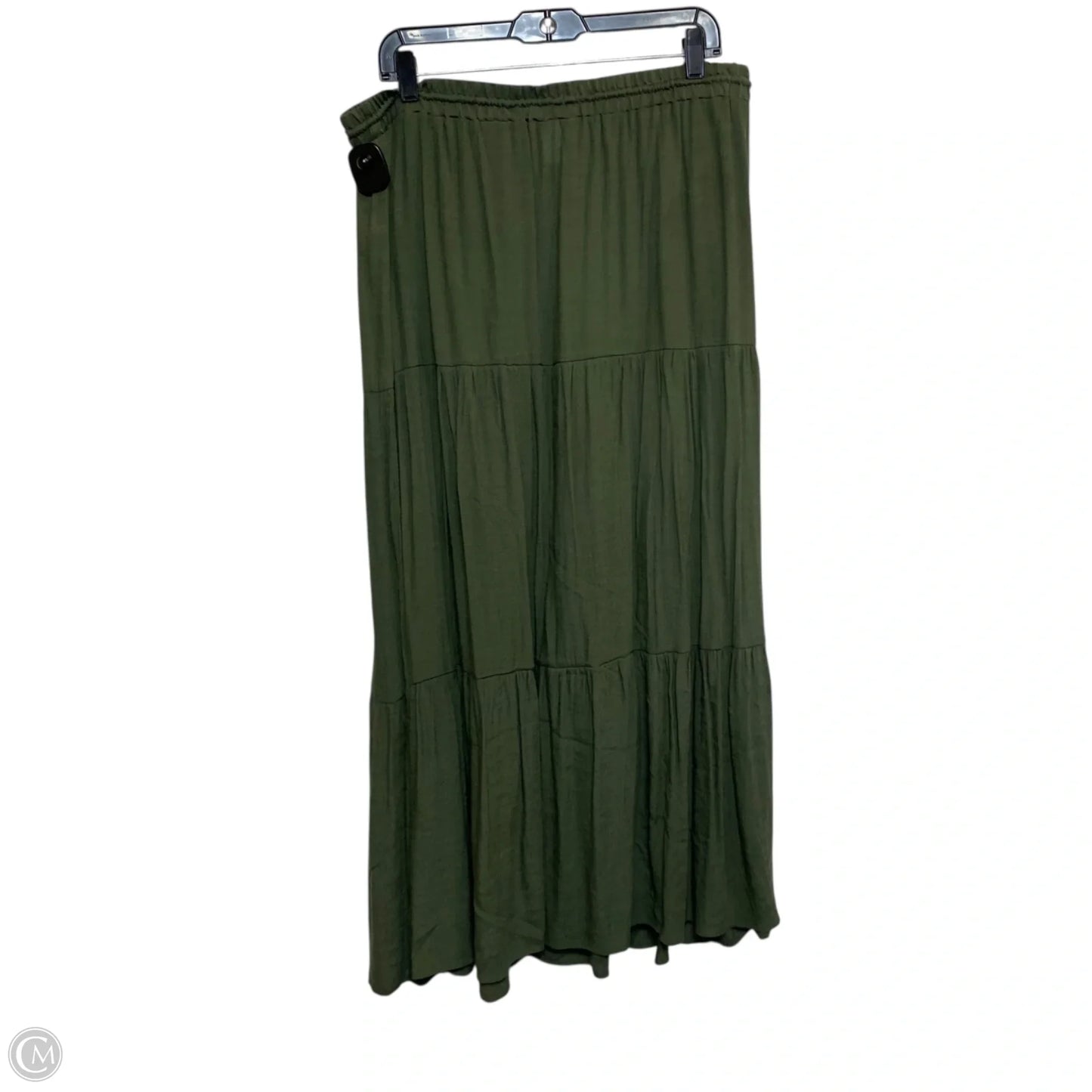 Skirt Maxi By H&m In Green, Size: L