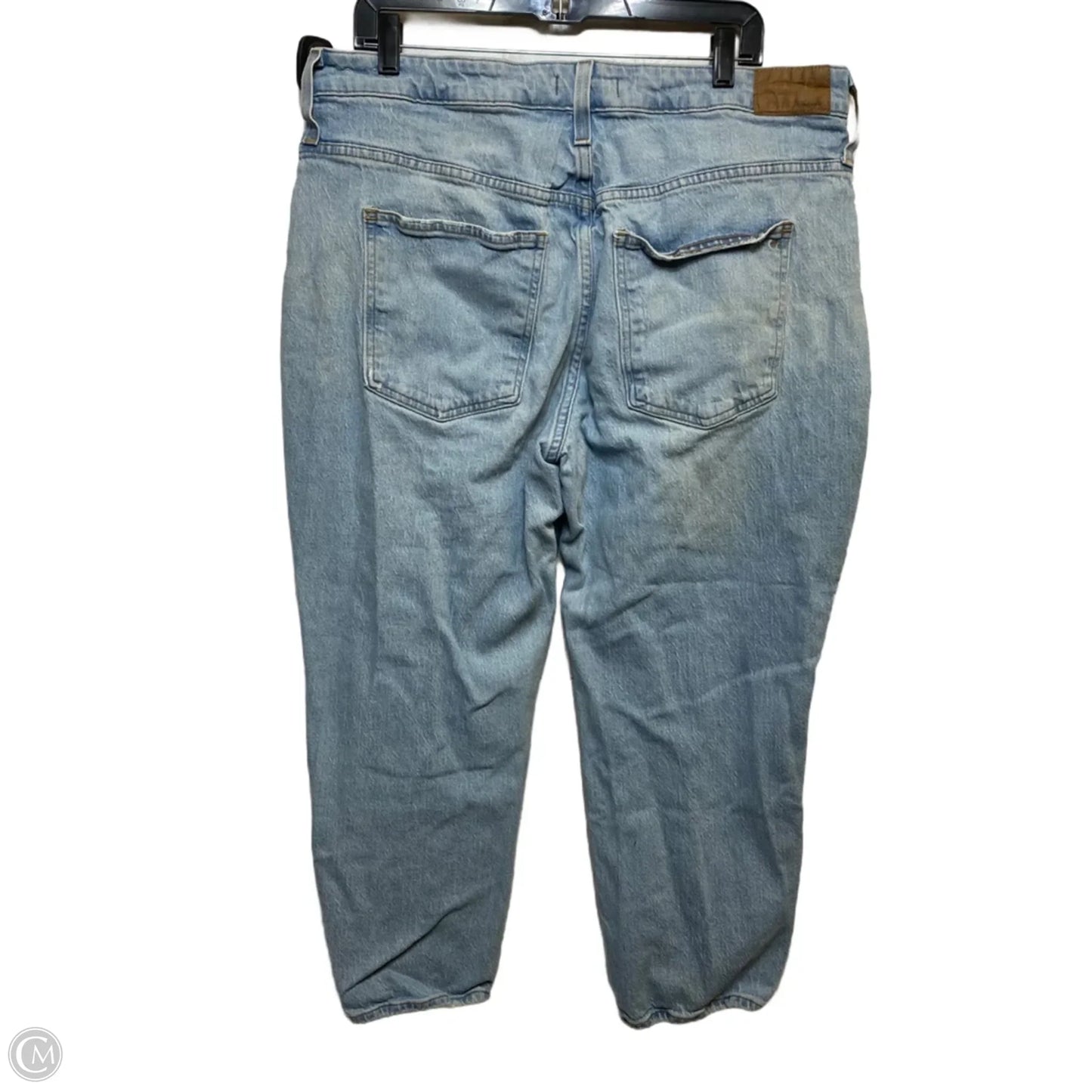 Jeans Straight By Madewell In Blue Denim, Size: 16