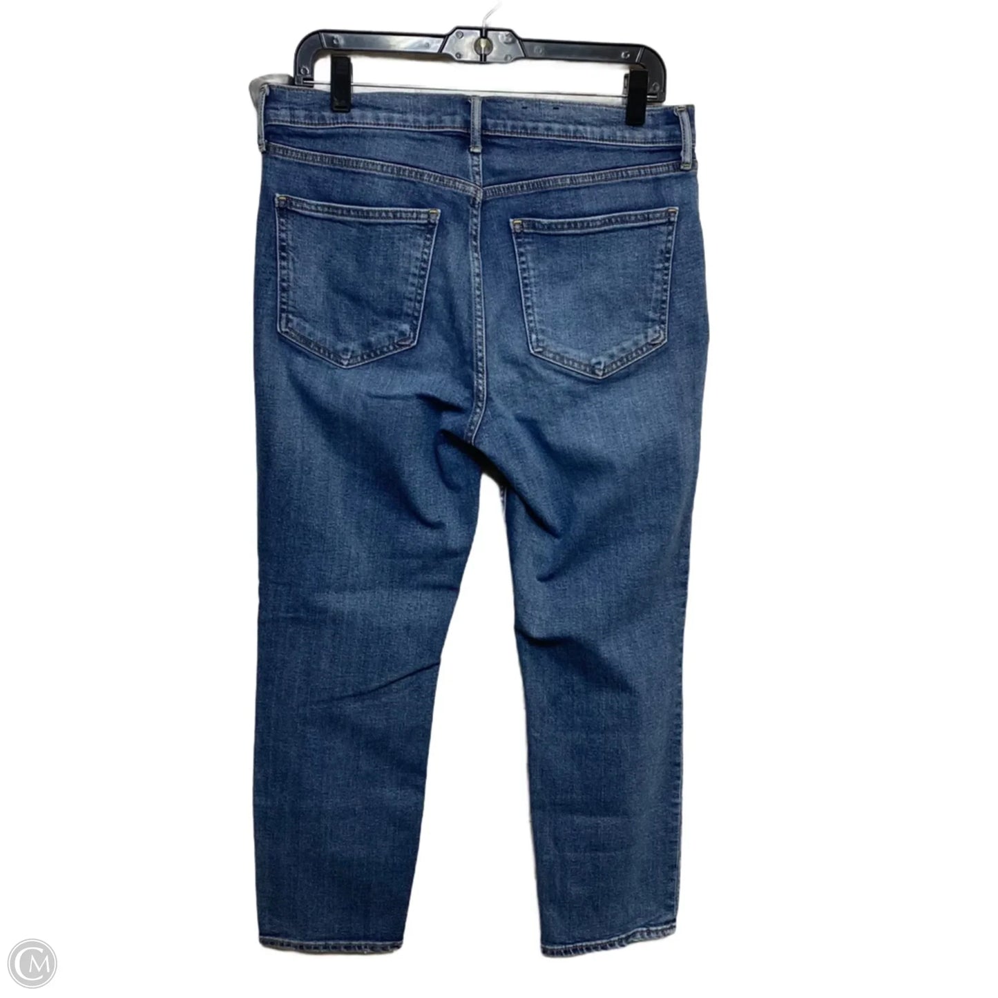 Jeans Straight By Gap In Blue Denim, Size: 12