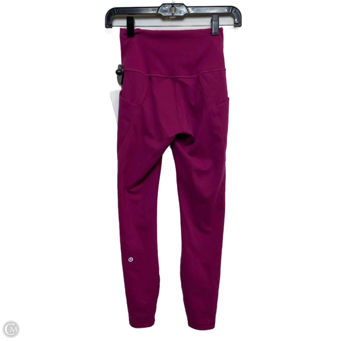 Athletic Leggings Designer By Lululemon In Pink, Size: Xs