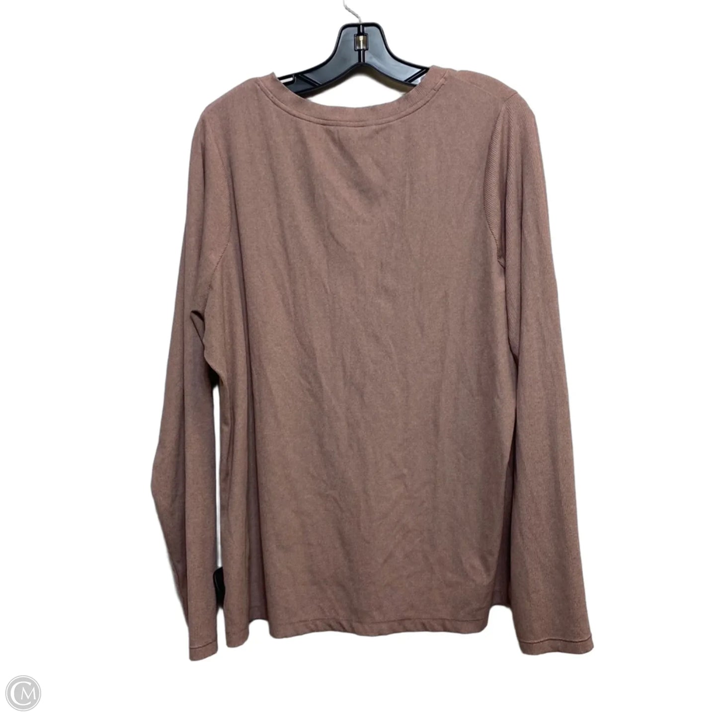 Athletic Top Long Sleeve Crewneck By Athleta In Pink, Size: 2x
