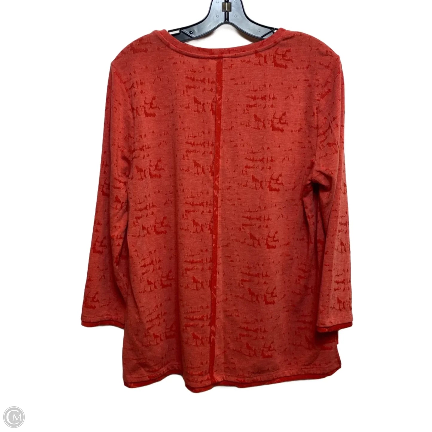 Top Long Sleeve By West Bound In Red, Size: M