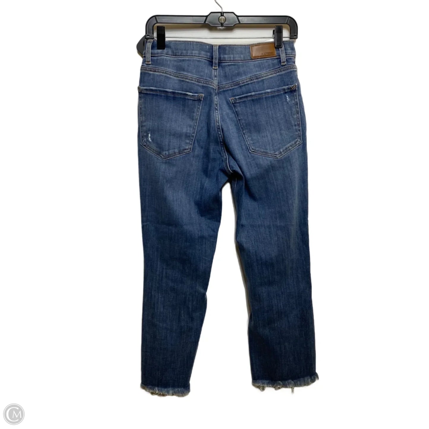 Jeans Cropped By Express In Blue Denim, Size: 4