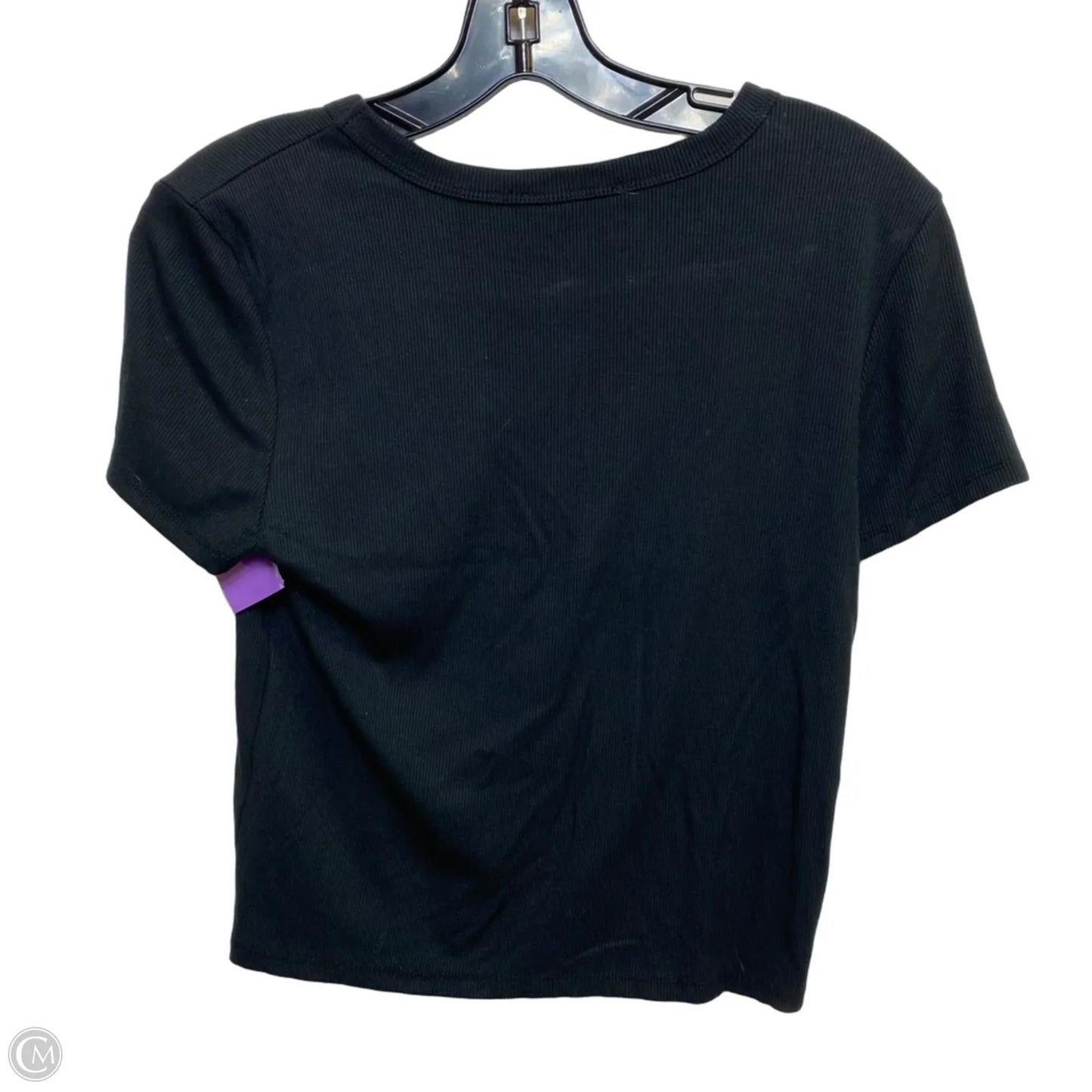 Top Short Sleeve By Pink Republic In Black, Size: L