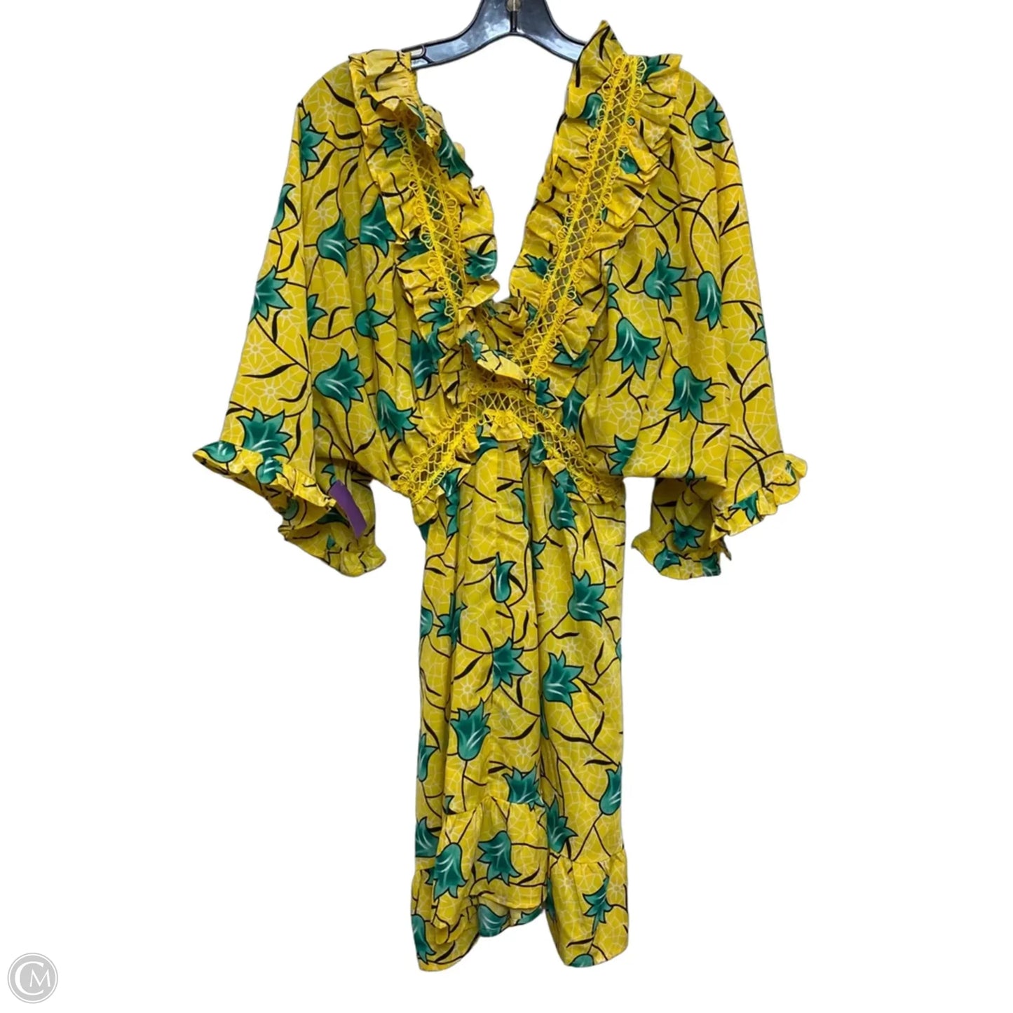 Dress Casual Short By Lumie In Yellow, Size: S