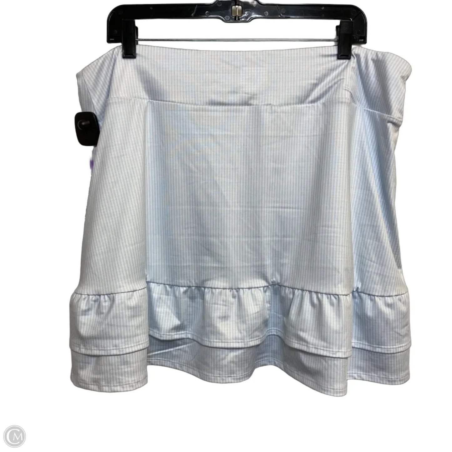 Athletic Skort By Crown And Ivy In Blue & White, Size: Xxl