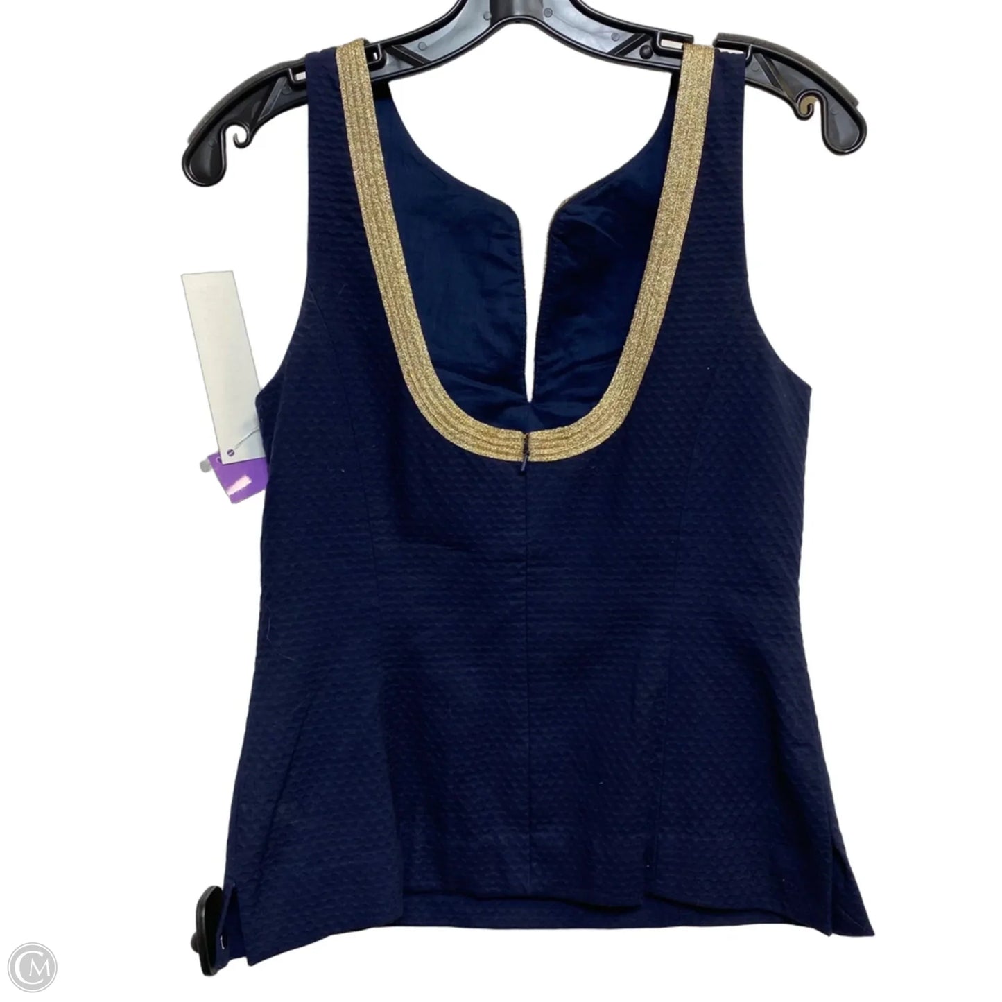 Top Sleeveless Designer By Lilly Pulitzer In Blue, Size: S