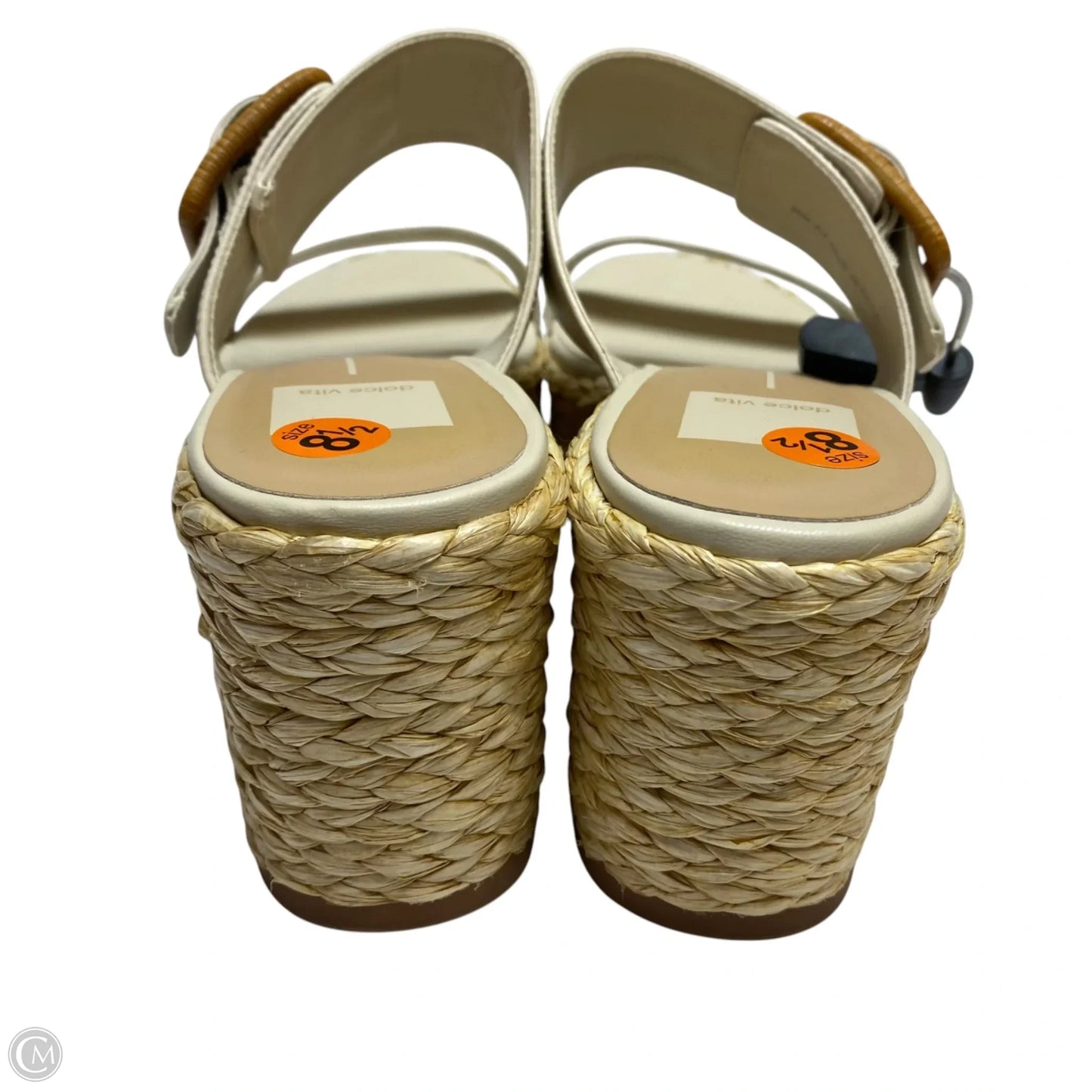 Sandals Heels Wedge By Dolce Vita In Cream, Size: 8.5
