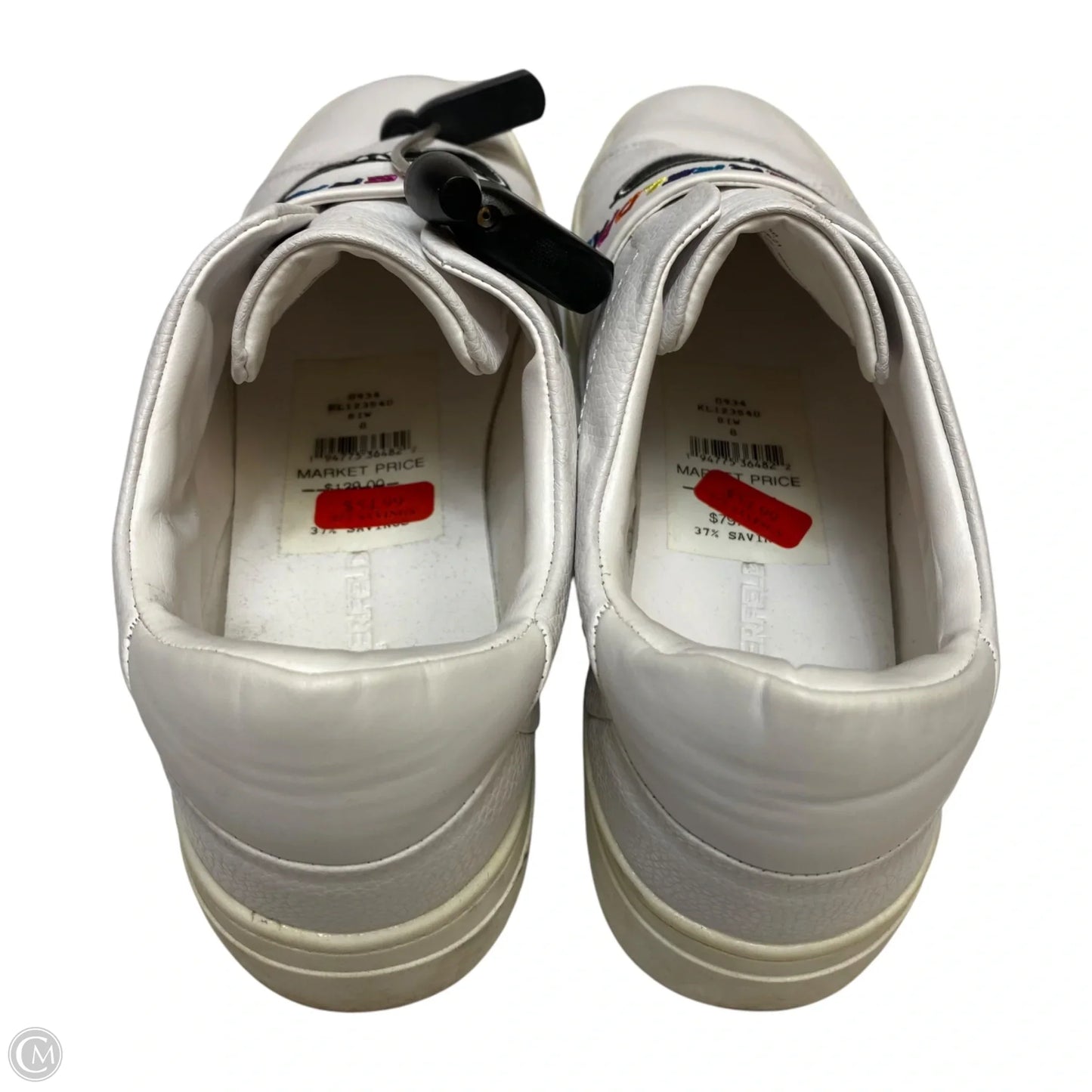 Shoes Designer By Karl Lagerfeld In White, Size: 8