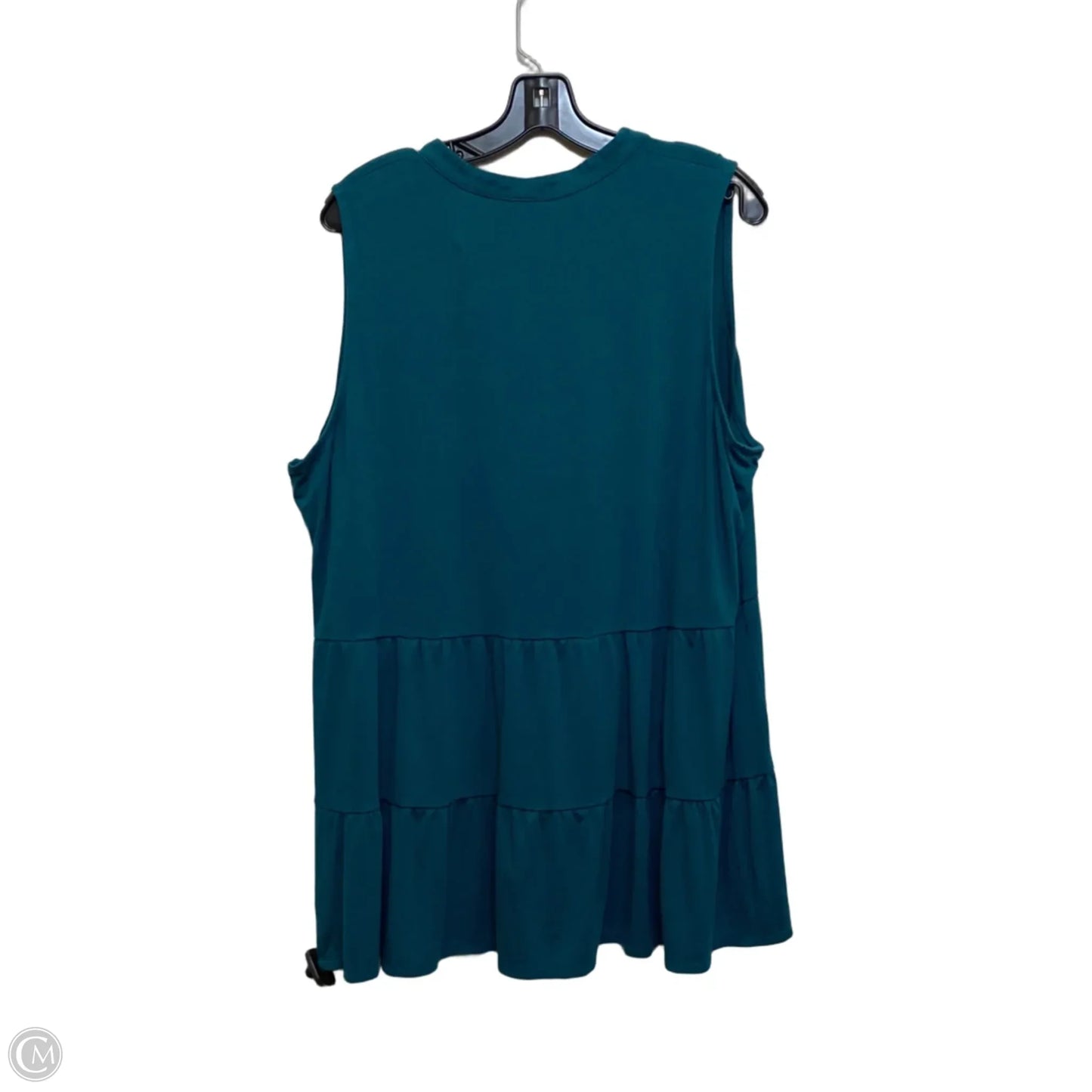 Top Sleeveless By New Directions In Green, Size: 1x
