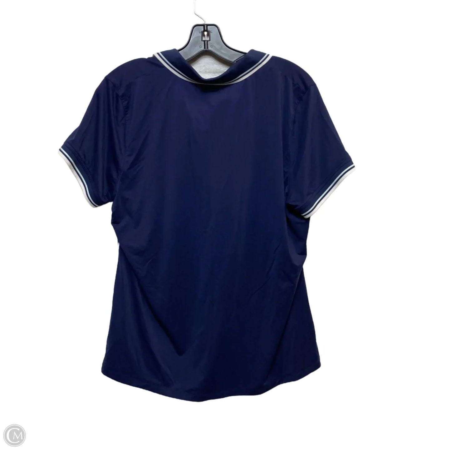 Top Short Sleeve Designer By Vineyard Vines In Navy, Size: Xl