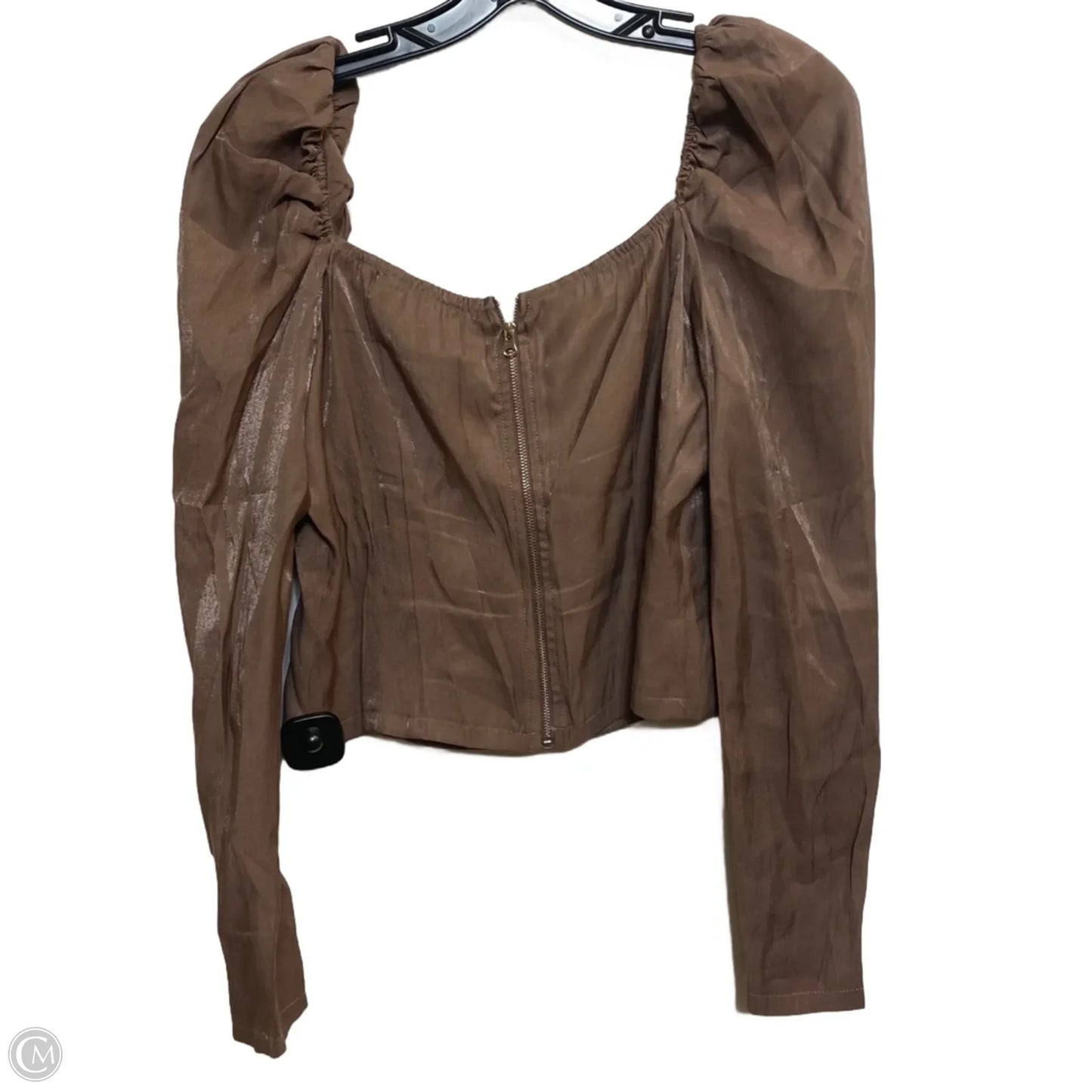 Top Long Sleeve By Lulus In Brown, Size: M