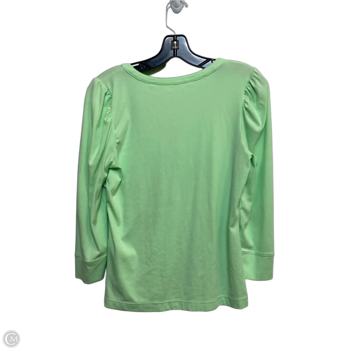 Top Long Sleeve Designer By Lilly Pulitzer In Green, Size: M