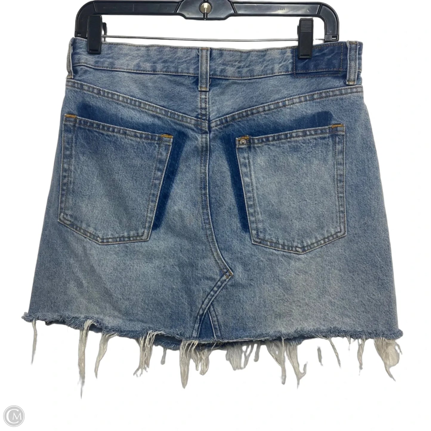 Skirt Mini & Short By H&m In Blue Denim, Size: M