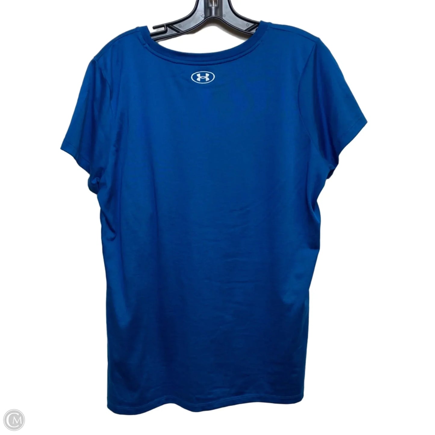 Athletic Top Short Sleeve By Under Armour In Blue, Size: Xl