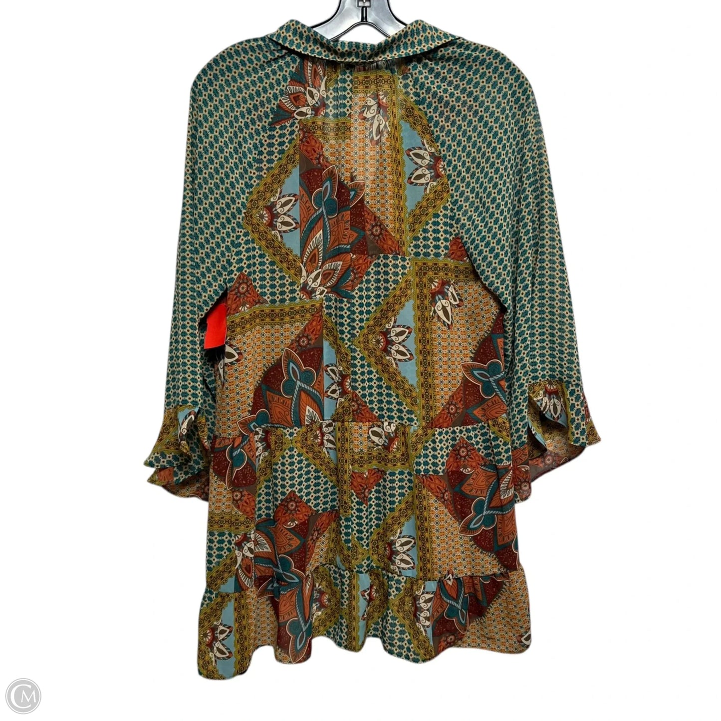 Top Long Sleeve By Cato In Green, Size: S