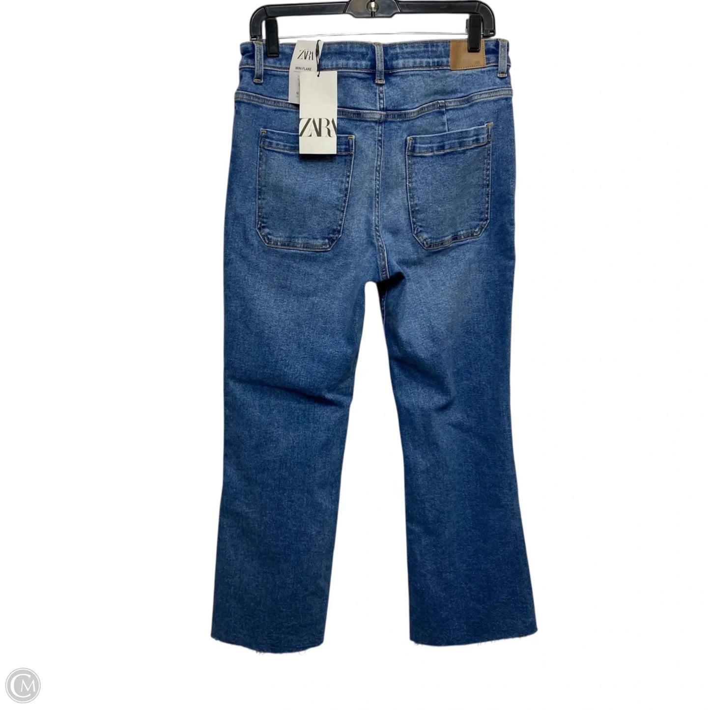 Jeans Wide Leg By Zara In Blue Denim, Size: 10