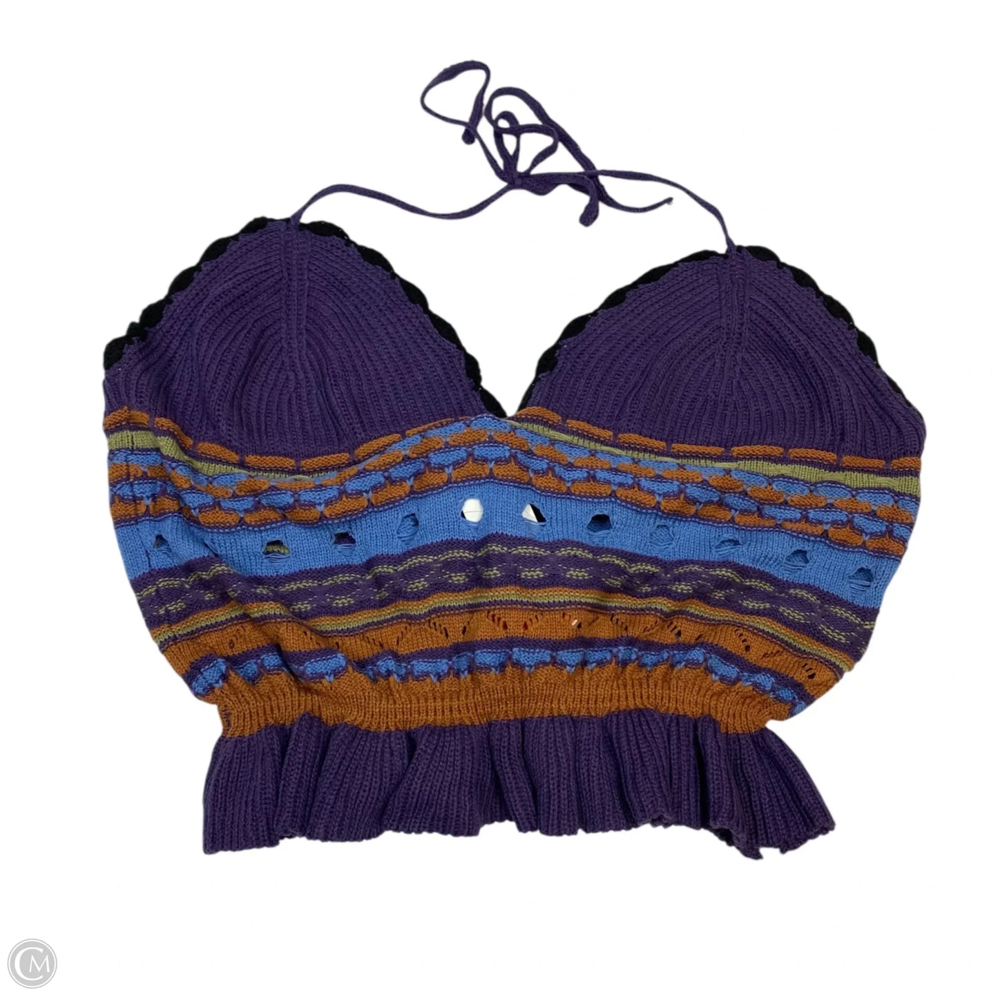 Top Sleeveless By Cider In Purple, Size: 2x