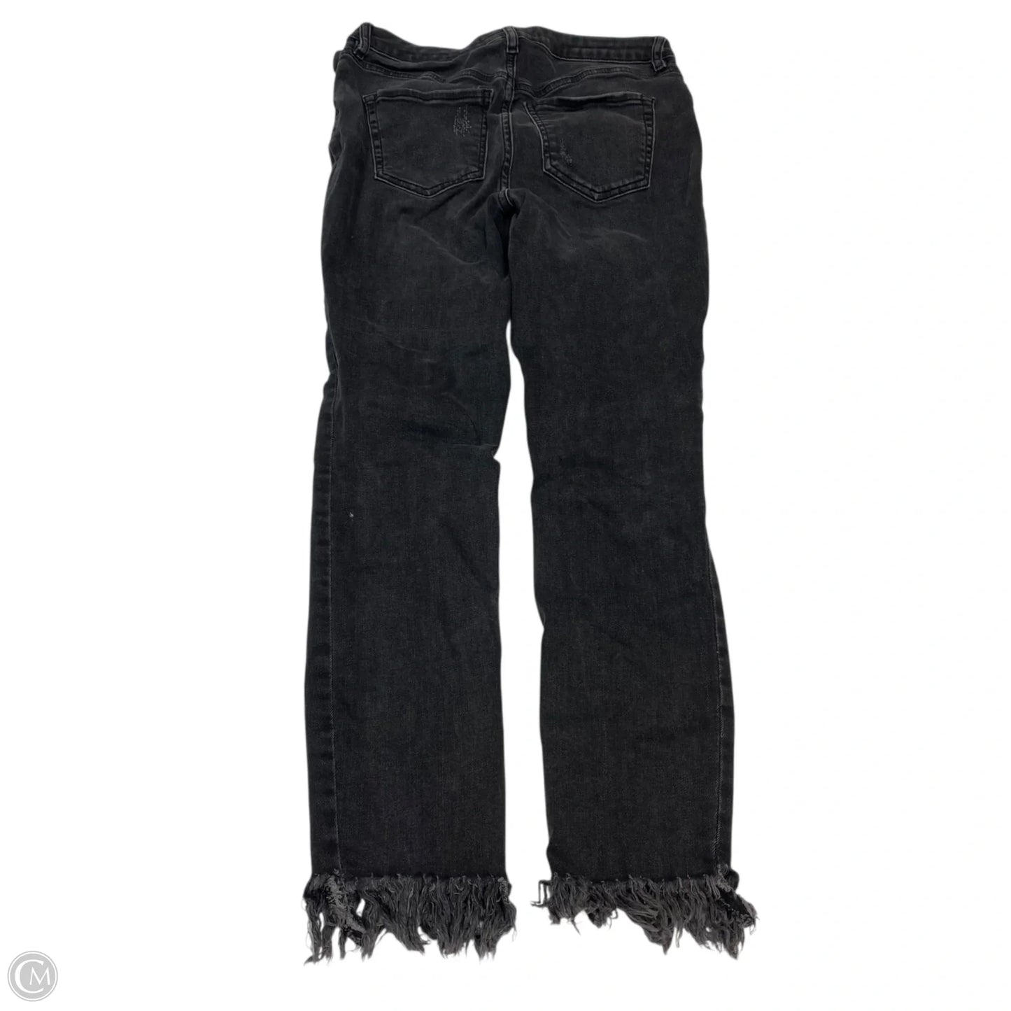 Jeans Skinny By Free People In Black Denim, Size: 2