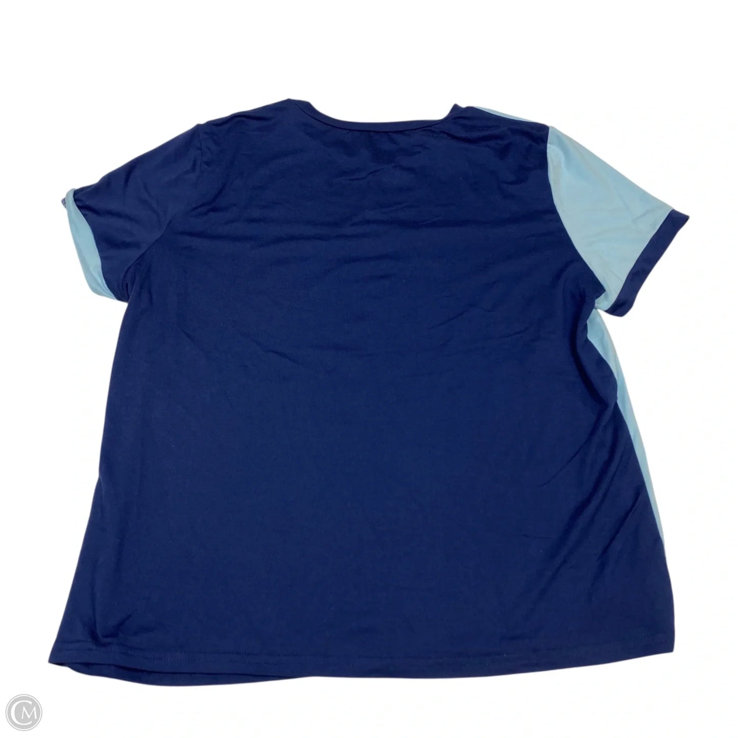 Top Short Sleeve By Shein In Blue, Size: M