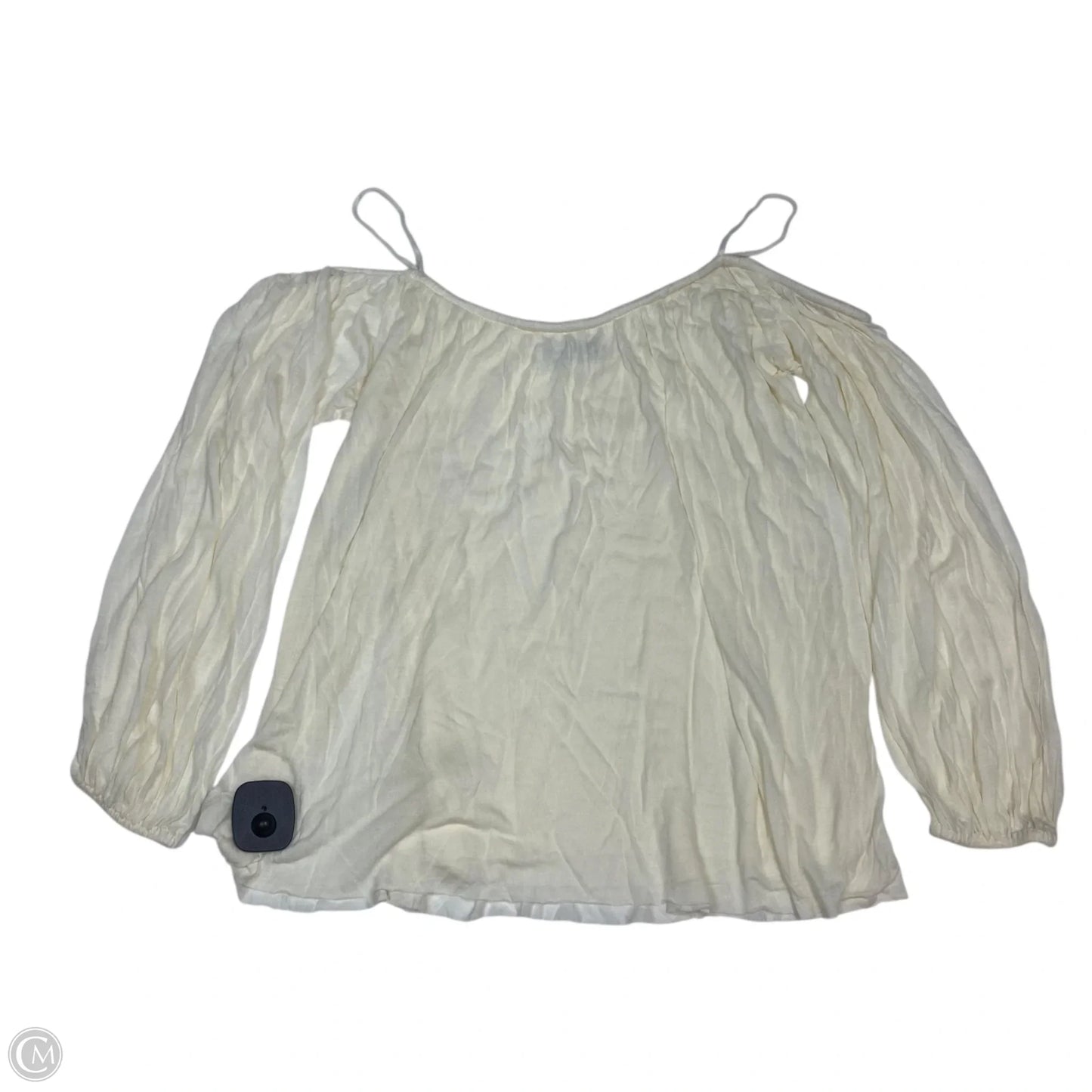Top Long Sleeve By Bailey 44 In Cream, Size: M