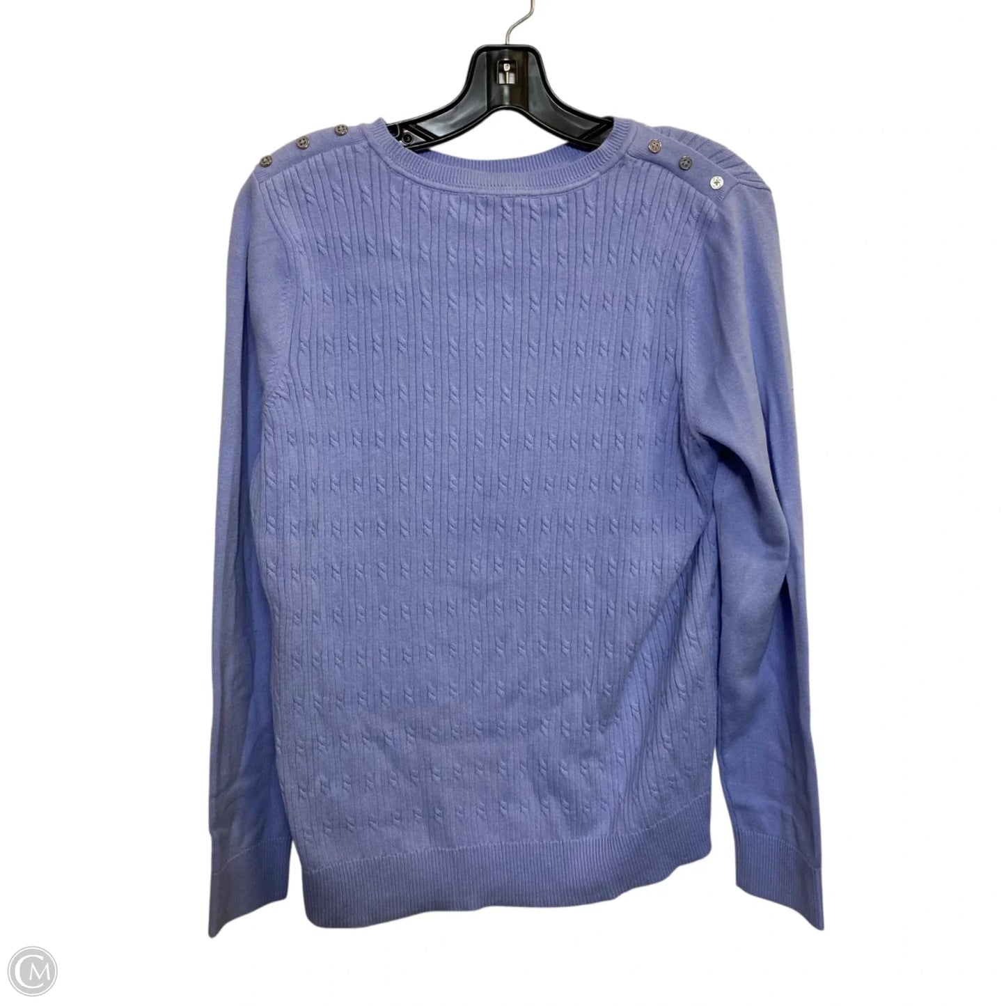 Top Long Sleeve By Kim Rogers In Purple, Size: Mp