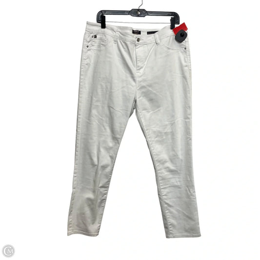 Jeans Jeggings By Curve Appeal In White Denim, Size: 16