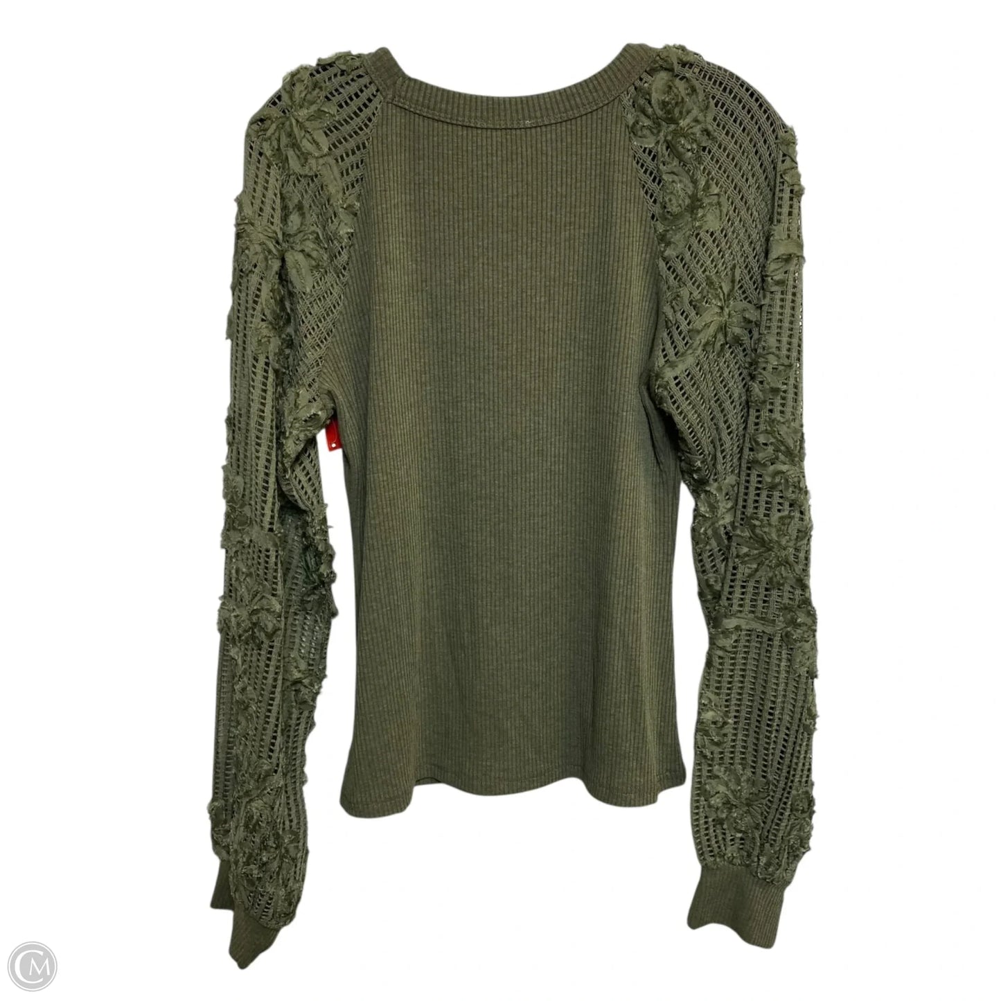 Top Long Sleeve By So Me In Green, Size: L