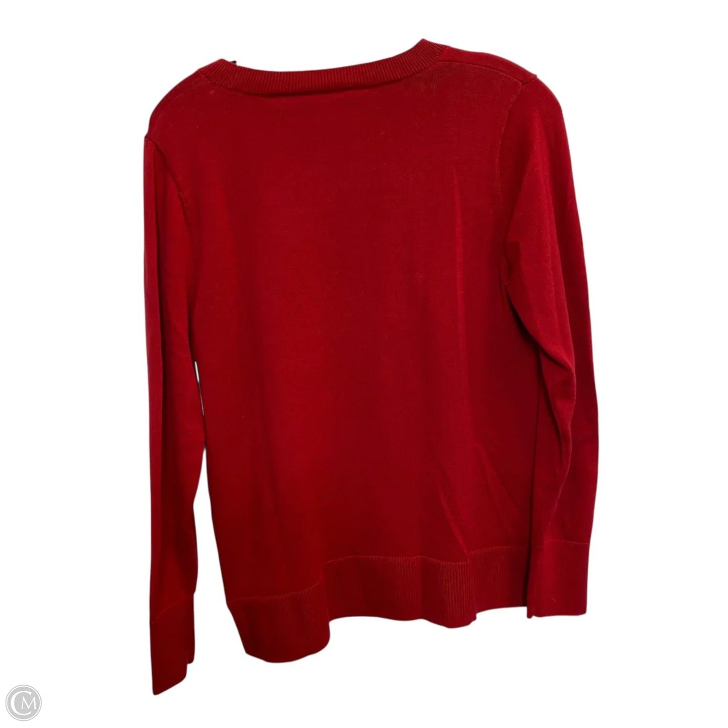 Top Long Sleeve By Time And Tru In Red, Size: M