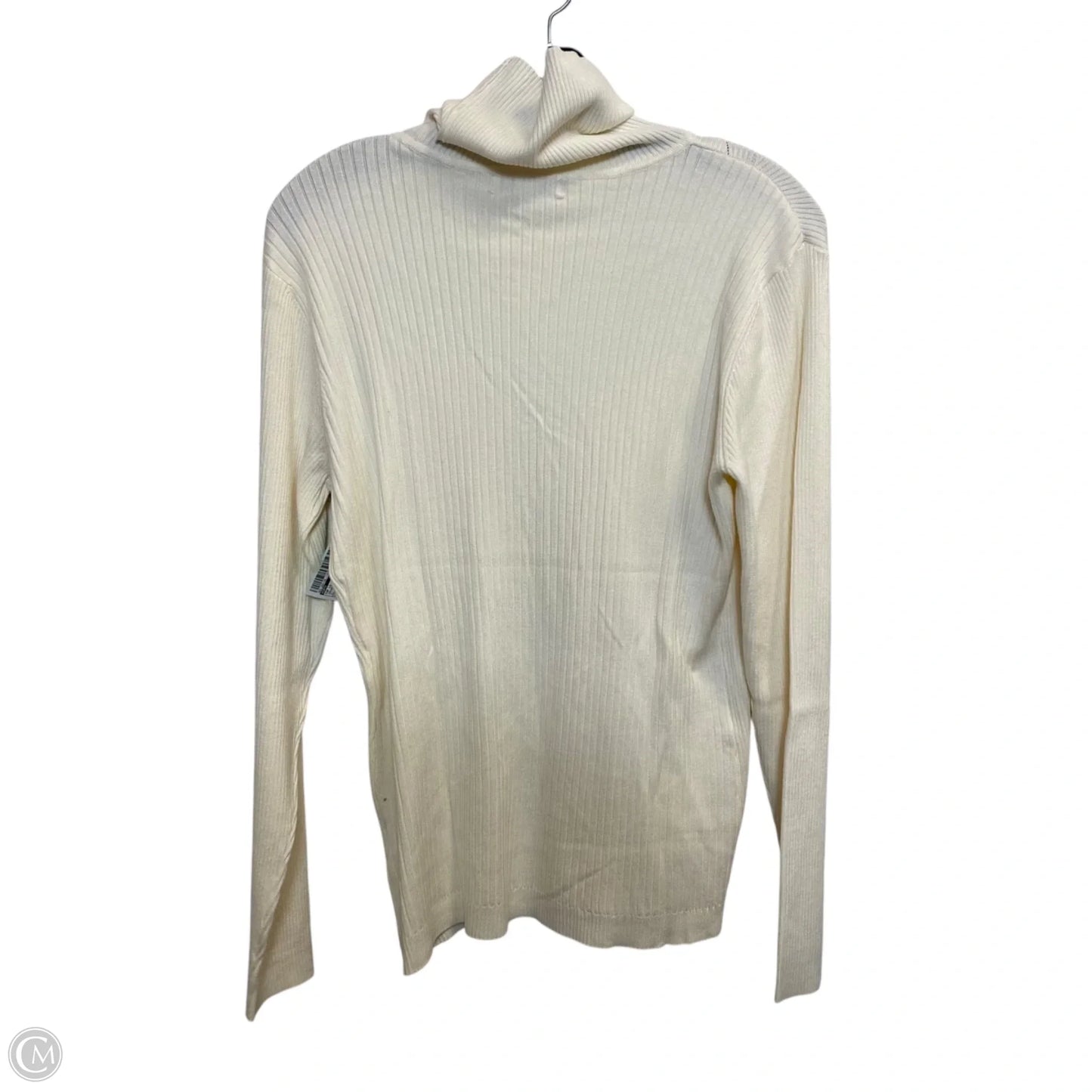 Top Long Sleeve By Cato In Cream, Size: Xl