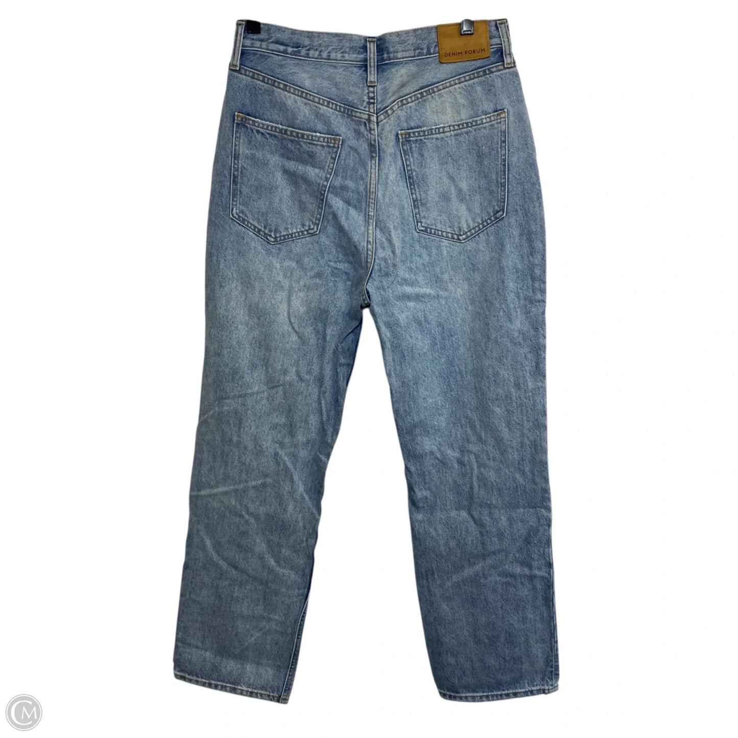 Jeans Straight By Denim Forum In Blue Denim, Size: 6