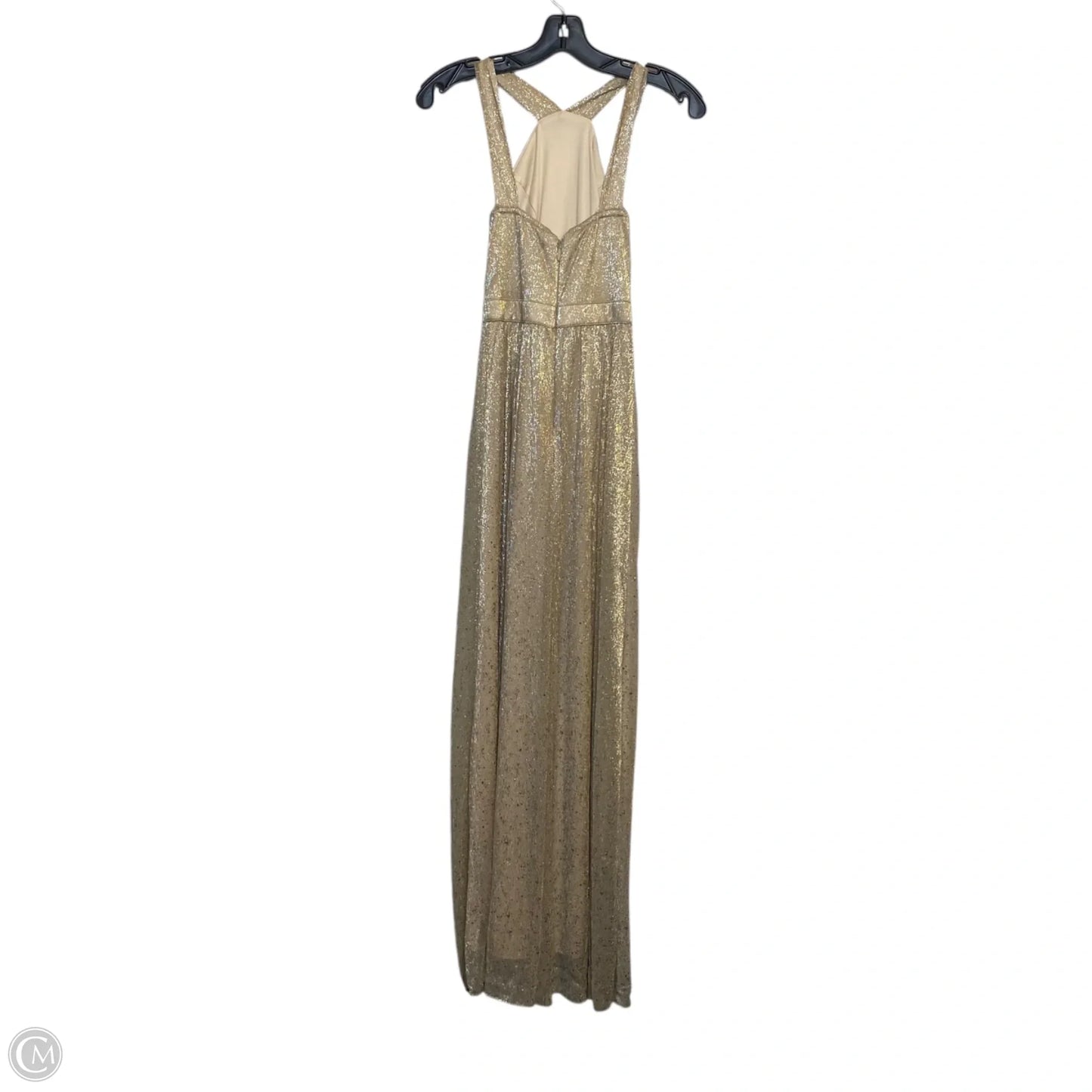 Dress Party Long By Lulus In Gold, Size: Xs