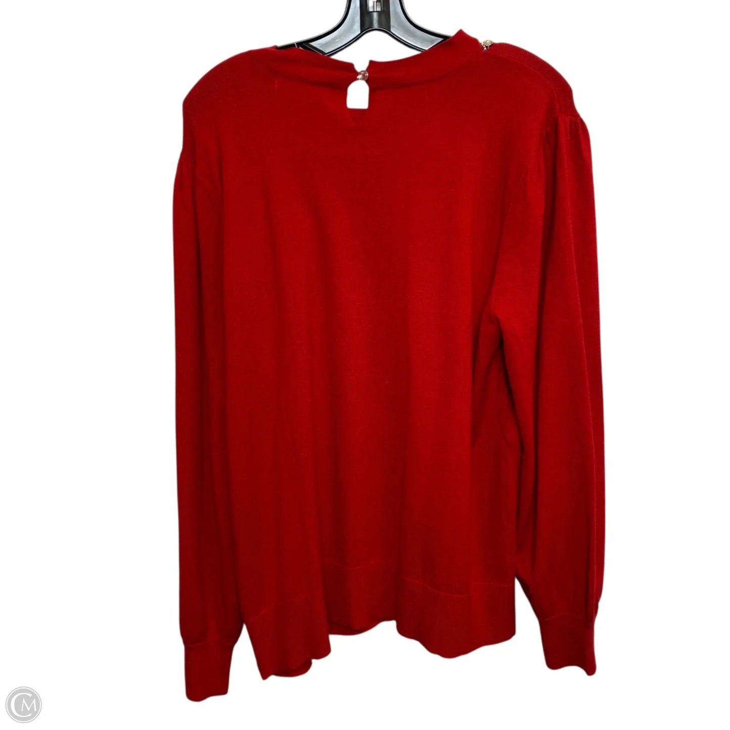 Top Long Sleeve By Liz Claiborne In Red, Size: Xl